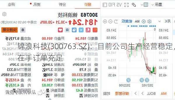锦浪科技(300763.SZ)：目前公司生产经营稳定，在手订单充足