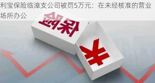 利宝保险临漳支公司被罚5万元：在未经核准的营业场所办公