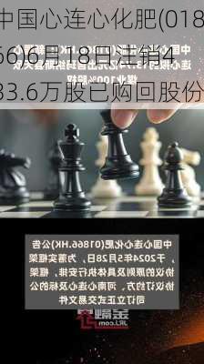 中国心连心化肥(01866)6月18日注销433.6万股已购回股份