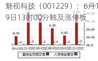 魅视科技（001229）：6月19日13时00分触及涨停板