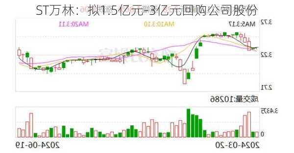 ST万林：拟1.5亿元-3亿元回购公司股份