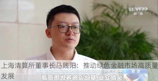 上海清算所董事长马贱阳：推动绿色金融市场高质量发展