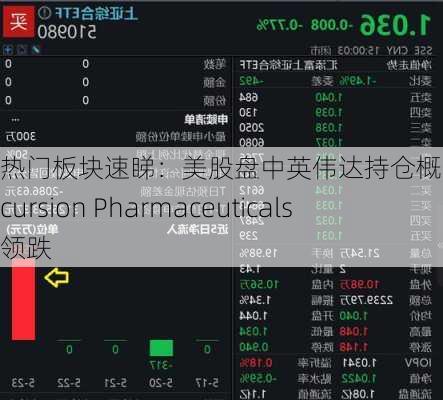 热门板块速睇：美股盘中英伟达持仓概念走弱，Recursion Pharmaceuticals领跌