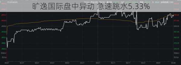 旷逸国际盘中异动 急速跳水5.33%