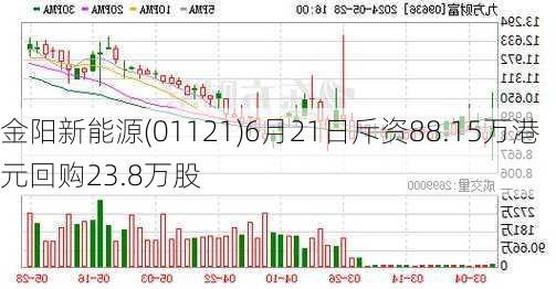 金阳新能源(01121)6月21日斥资88.15万港元回购23.8万股