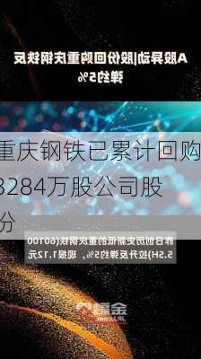 重庆钢铁已累计回购3284万股公司股份