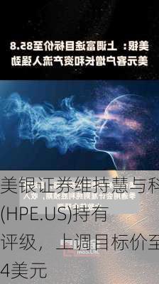 美银证券维持慧与科技(HPE.US)持有评级，上调目标价至24美元