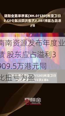 南南资源发布年度业绩 股东应占溢利3909.5万港元同比扭亏为盈