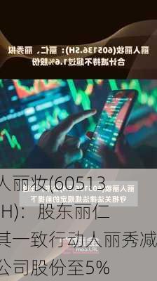 丽人丽妆(605136.SH)：股东丽仁及其一致行动人丽秀减持公司股份至5%