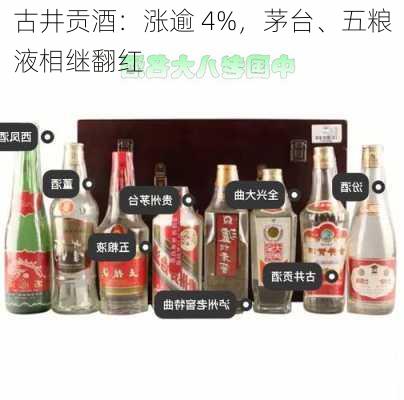 古井贡酒：涨逾 4%，茅台、五粮液相继翻红