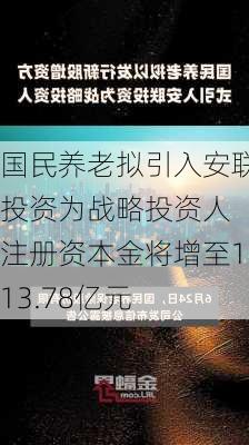 国民养老拟引入安联投资为战略投资人 注册资本金将增至113.78亿元