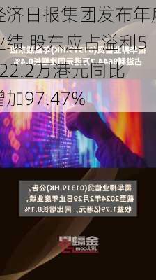 经济日报集团发布年度业绩 股东应占溢利5422.2万港元同比增加97.47%