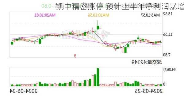 凯中精密涨停 预计上半年净利润暴增