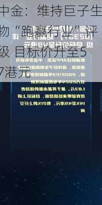 中金：维持巨子生物“跑赢行业”评级 目标价升至57港元