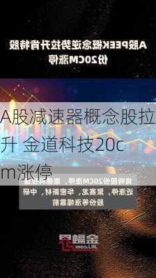 A股减速器概念股拉升 金道科技20cm涨停