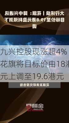 九兴控股现涨超4% 花旗将目标价由18港元上调至19.6港元