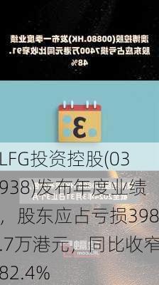 LFG投资控股(03938)发布年度业绩，股东应占亏损398.7万港元，同比收窄82.4%