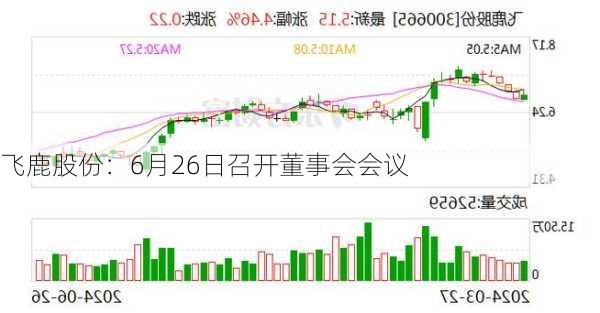 飞鹿股份：6月26日召开董事会会议