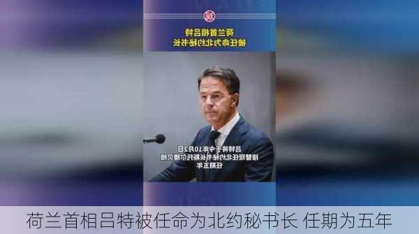 荷兰首相吕特被任命为北约秘书长 任期为五年