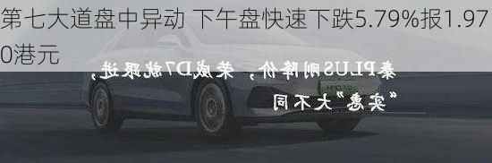 第七大道盘中异动 下午盘快速下跌5.79%报1.970港元