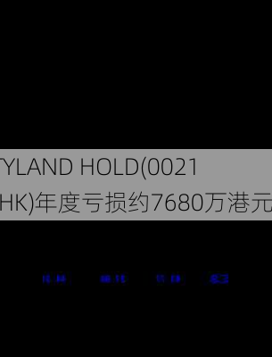 STYLAND HOLD(00211.HK)年度亏损约7680万港元