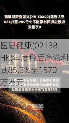 医思健康(02138.HK)年度税后净溢利下跌85.3%至1570万港元