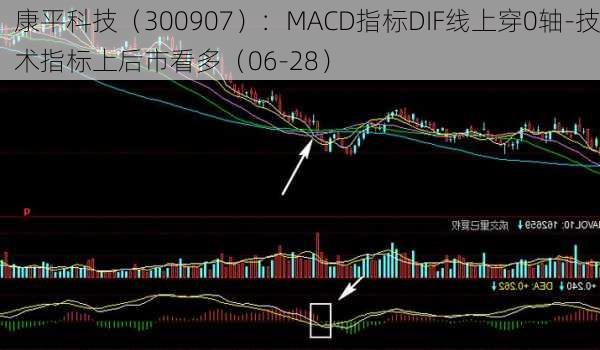 康平科技（300907）：MACD指标DIF线上穿0轴-技术指标上后市看多（06-28）