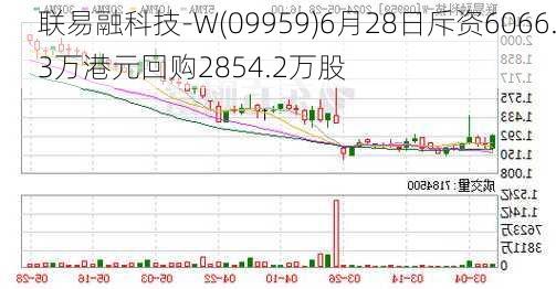 联易融科技-W(09959)6月28日斥资6066.3万港元回购2854.2万股