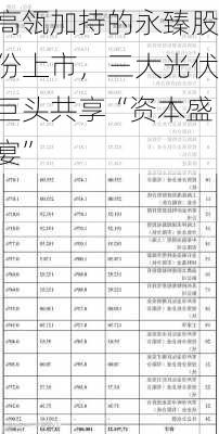 高瓴加持的永臻股份上市，三大光伏巨头共享“资本盛宴”