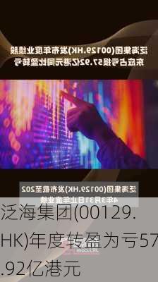 泛海集团(00129.HK)年度转盈为亏57.92亿港元