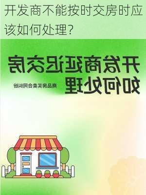 开发商不能按时交房时应该如何处理？