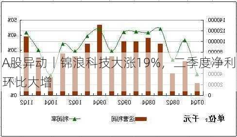 A股异动丨锦浪科技大涨19%，二季度净利环比大增