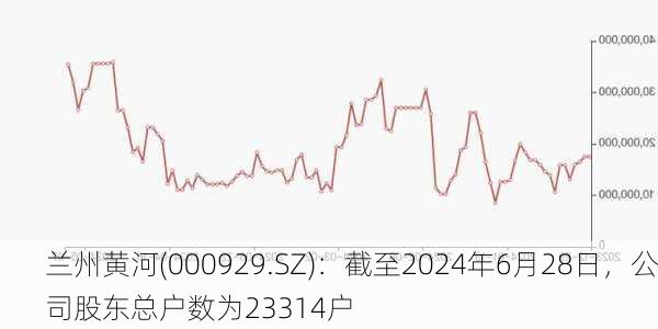 兰州黄河(000929.SZ)：截至2024年6月28日，公司股东总户数为23314户