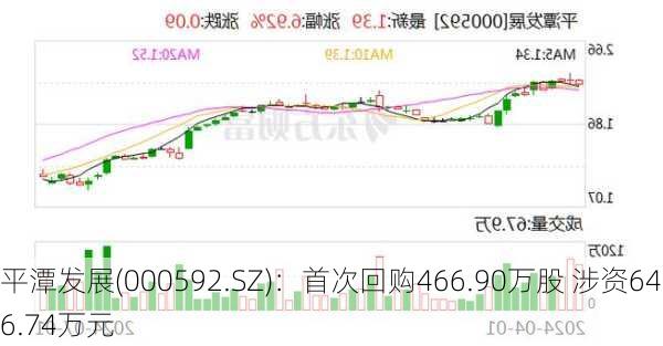 平潭发展(000592.SZ)：首次回购466.90万股 涉资646.74万元