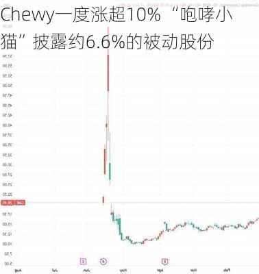 Chewy一度涨超10% “咆哮小猫”披露约6.6%的被动股份