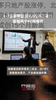 多只地产股涨停，北京6月二手房网签量或创15个月新高