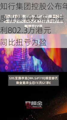 知行集团控股公布年度业绩 股东应占溢利802.3万港元同比扭亏为盈