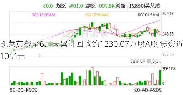 凯莱英截至6月末累计回购约1230.07万股A股 涉资近10亿元