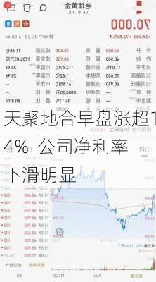 天聚地合早盘涨超14%  公司净利率下滑明显