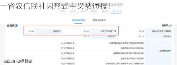 一省农信联社因形式主义被通报！