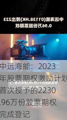 中远海能：2023年股票期权激励计划首次授予的2230.96万份股票期权完成登记