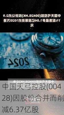 中国天弓控股(00428)因股份合并而削减6.37亿股