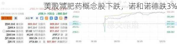 美股减肥药概念股下跌，诺和诺德跌3%