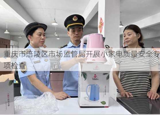 重庆市涪陵区市场监管局开展小家电质量安全专项检查