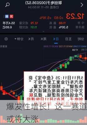 爆发性增长！这一赛道或将大涨