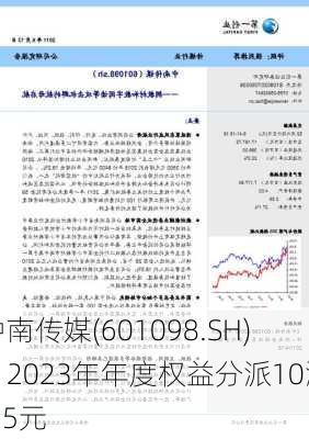 中南传媒(601098.SH)：2023年年度权益分派10派5.5元