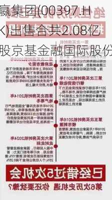 嬴集团(00397.HK)出售合共2.08亿股京基金融国际股份