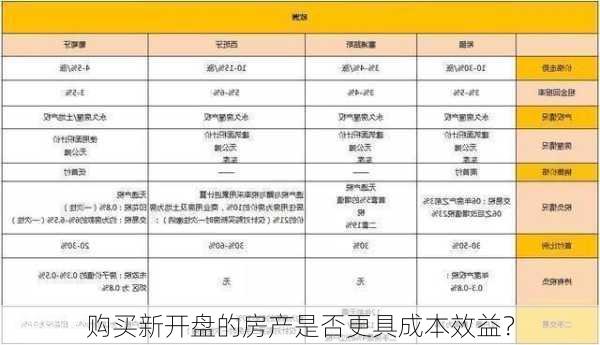 购买新开盘的房产是否更具成本效益？