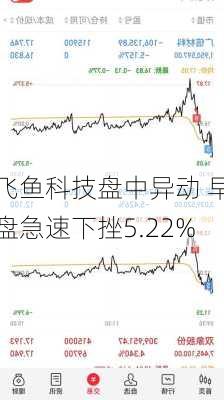 飞鱼科技盘中异动 早盘急速下挫5.22%