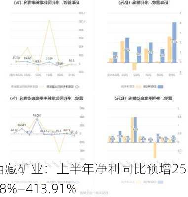 西藏矿业：上半年净利同比预增255.78%―413.91%